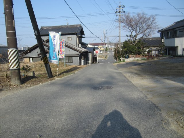 【トーヨーホーム売主/分家用売土地】三好町井ノ花A区画の前面道路含む現地写真|前面道路