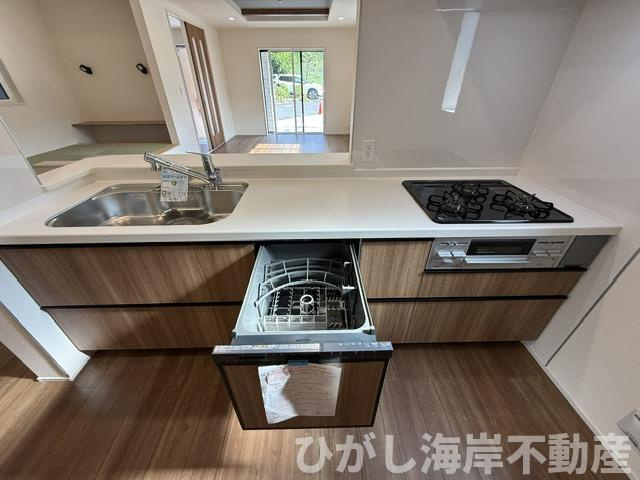 茅ヶ崎市室田３丁目　新築戸建　全２棟のキッチン|食洗器付きシステムキッチン