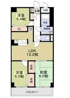 【間取り】 | アムール森野  | 間取りです。