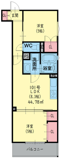 【間取り】 | クリエオーレ東石切町