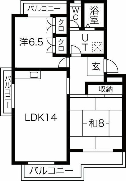 ヒルズ赤池の間取り