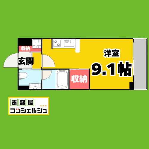 KDX千早レジデンスの間取り