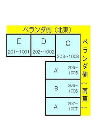 ＣＢレジデンス行徳　F-038の区画図