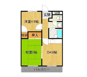 レークヒル１の間取り