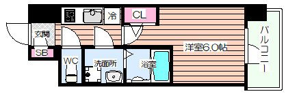 【間取り】 | エスリード弁天町グランツ