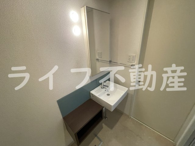 若草ハイツ　B棟の独立洗面台|独立洗面化粧台付き