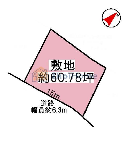 明石市朝霧山手町　土地の土地図|●年中無休：当日予約可●敷地60.78坪！更地につき解体費用不要です。