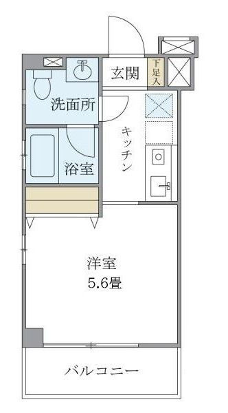 キバサンフラットの間取り|間取りです。