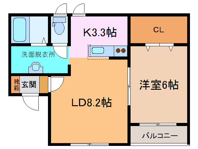ペパーミントの間取り