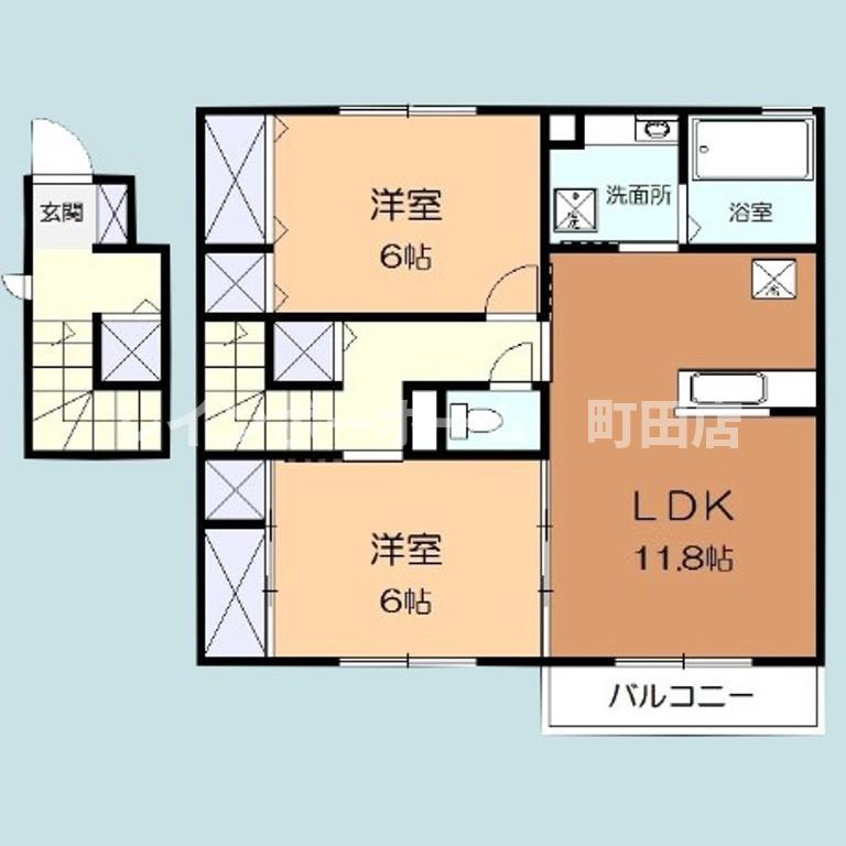 グレイスコート※初期費用分割後払いサービス利用可能物件の間取り