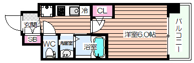 【間取り】 | エステムコート難波WEST-SIDEⅨレデント