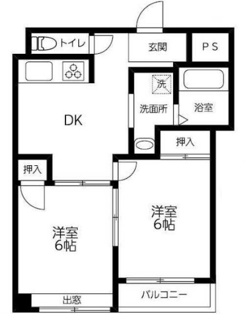 【間取り】 | トーシンハイツ立川錦町 | 間取りです。