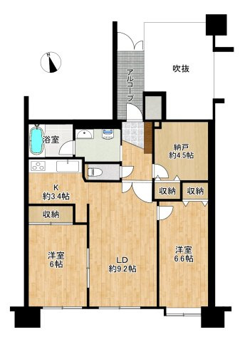 ライオンズガーデン泉中央の間取り