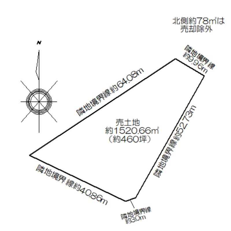 【仲介/売土地】三好丘桜5丁目の区画図