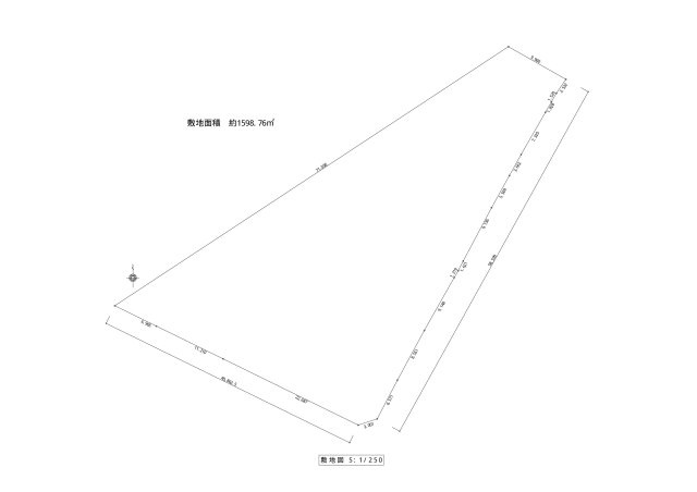 【仲介/売土地】三好丘桜5丁目の土地図|敷地図