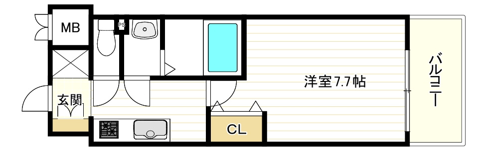 フォーリアライズ弁天町ノビアの間取り