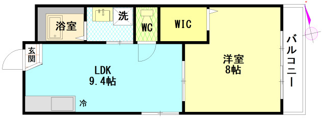 コーポ祇園の間取り