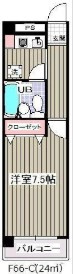 グランシャルム葛西の間取り