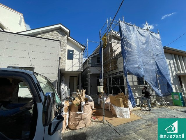 西宮市上ケ原五番町　第1期　新築一戸建ての外観|現在の進捗状況です！順調に作業進行中、完成が待ち遠しいです！詳細の間取り等、お気軽にお問い合わせください！