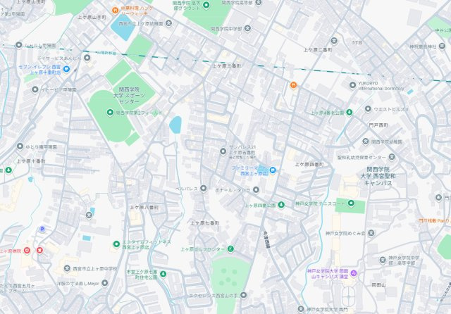 西宮市上ケ原五番町　第1期　新築一戸建ての地図