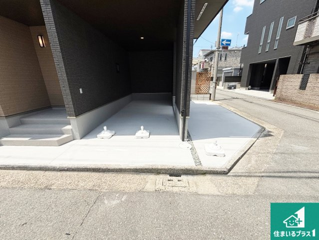堺市堺区山本町　新築一戸建ての駐車場|駐車スペース！散水栓があるので、こまめに愛車を洗えます！