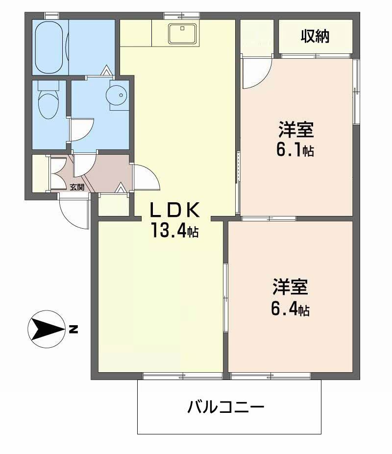 ディアス恵美酒の間取り