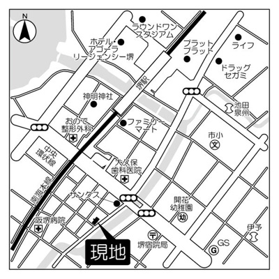 【地図】 | ボン・シェール堺