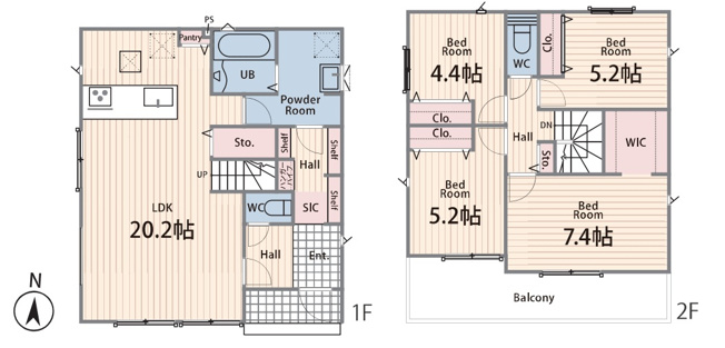 【間取り】 | 厚木市林　全２棟　新築住宅