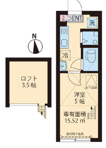 プチハウス２の間取り