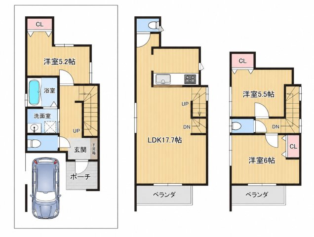 【間取り】 | リフォーム済！船橋＿中古戸建