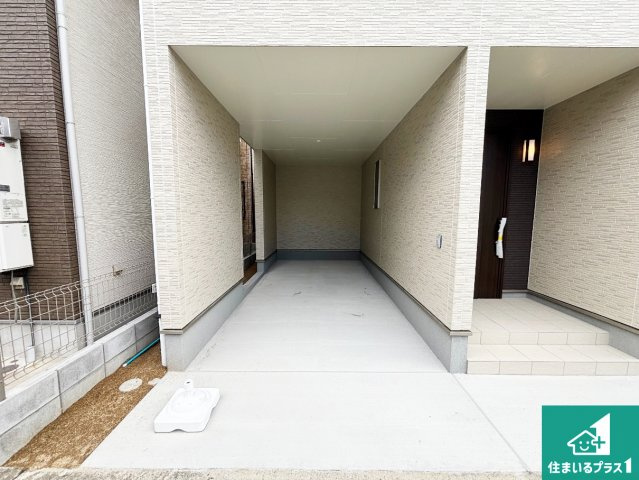 堺市堺区山本町　新築一戸建ての駐車場|駐車スペース！散水栓があるので、こまめに愛車を洗えます！