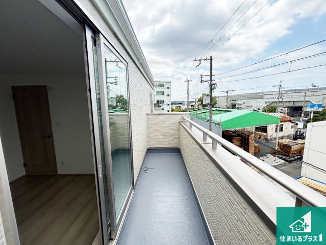 堺市堺区山本町　新築一戸建てのバルコニー|日当たりのよいバルコニー！お部屋が開放的に！