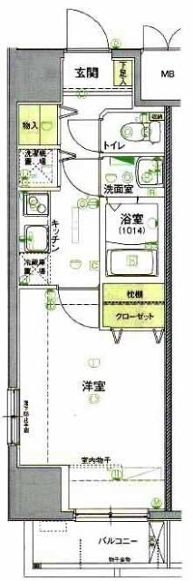 feeth日暮里の間取り