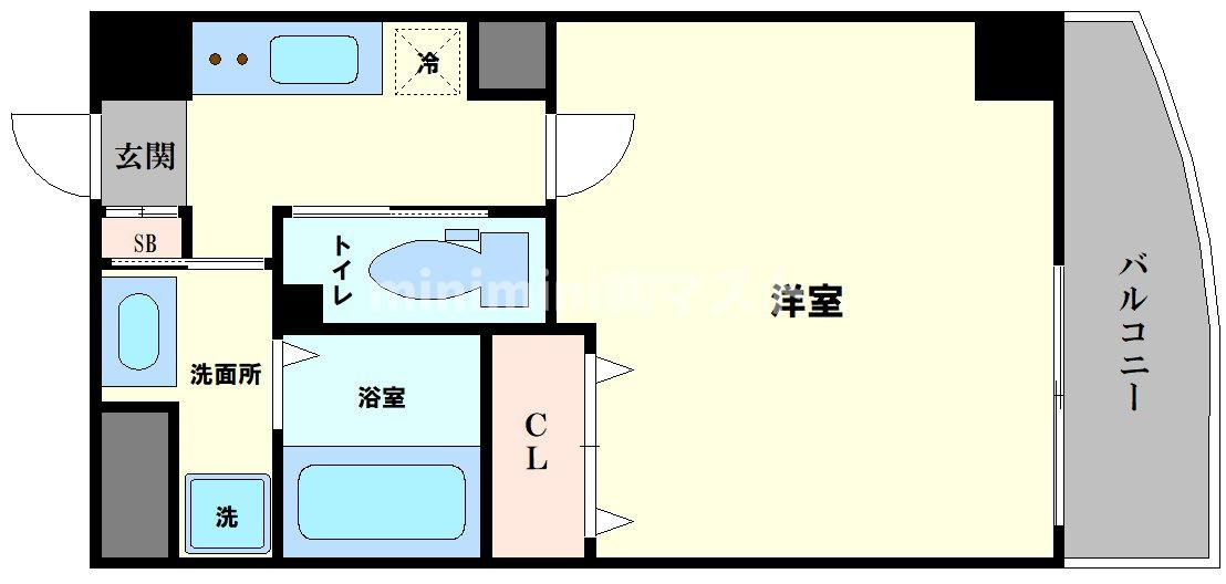 ラフォンテ松屋町の間取り