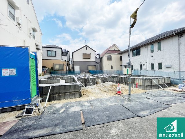 西宮市上ケ原五番町　第1期　新築一戸建ての外観|現在の進捗状況です！順調に作業進行中、完成が待ち遠しいです！詳細の間取り等、お気軽にお問い合わせください！