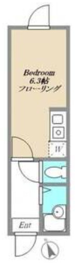 杉並区松庵３丁目のアパートの間取り