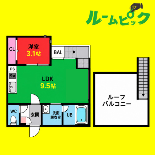 Grandtic Cuore　名古屋市賃貸　仲介手数料無料の間取り