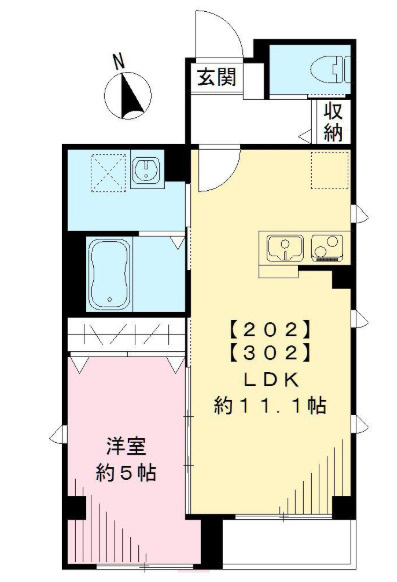 プラム二長町の間取り