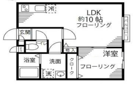 メゾンドジュンキの間取り|間取りです。