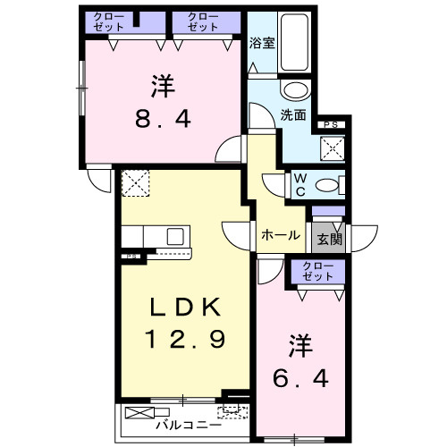 ラカーサフェリーチェの間取り
