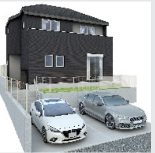 【外観パース】 | 厚木市鳶尾　全２棟　新築住宅