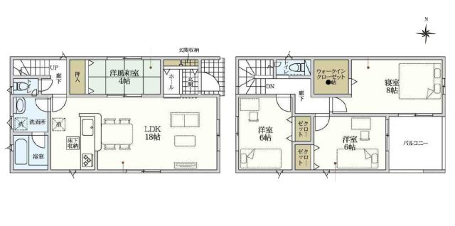 【間取り】 | 半田市向山町３丁目80-1『仲介料無料』新築戸建て | 3号棟