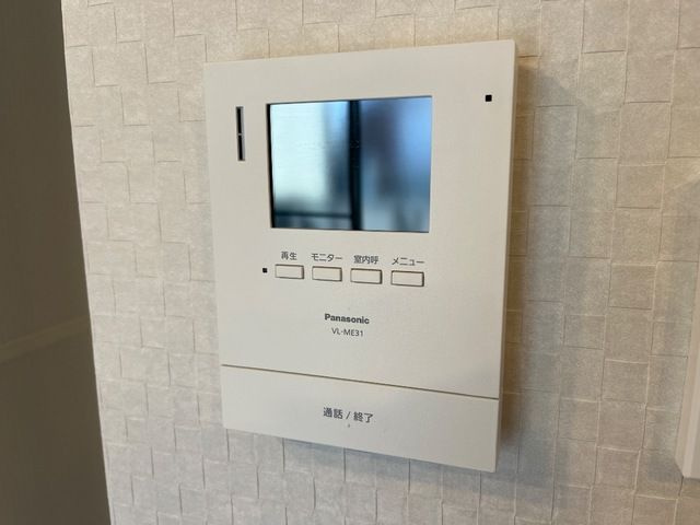 仮）港区秋葉新築アパートのセキュリティ|モニター付きインターホンです
