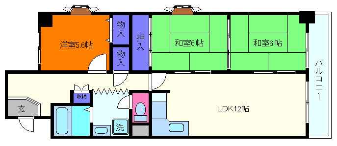 ベルヴィ本山中町(旧:東灘ハイツ)の間取り