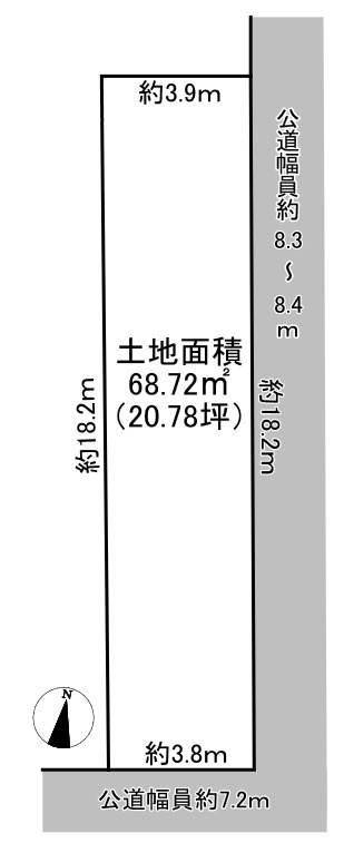 南区観音町七丁目土地の土地図