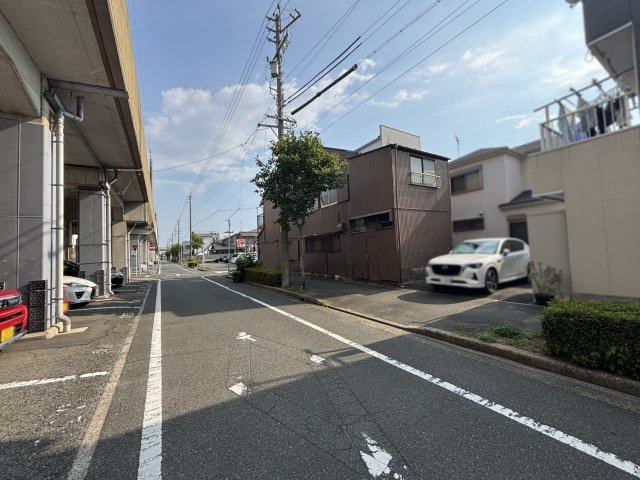 南区観音町七丁目土地の前面道路含む現地写真|東側道路