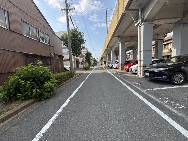 南区観音町七丁目土地の前面道路含む現地写真|東側道路