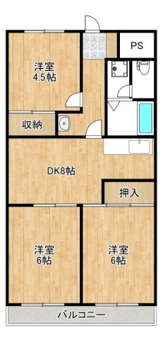 クロシェット松戸の間取り