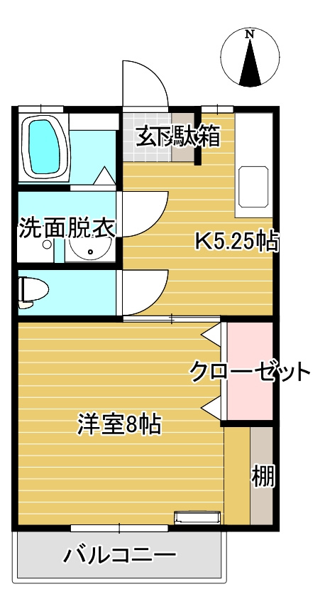 サンハイツ川西K棟の間取り