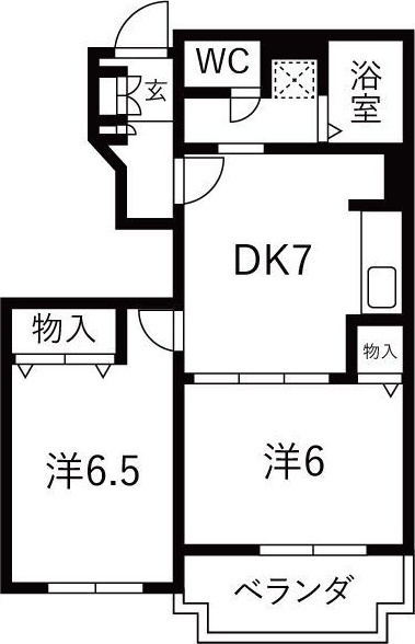サフィニアガーデン　A棟の間取り